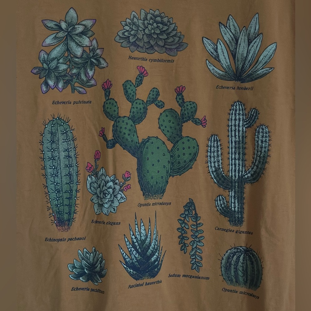 Fifth Sun Mustard Cactus & Succulent Graphic Tee 🌵